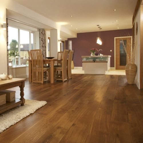 Fumed Character Grade Oak Flooring