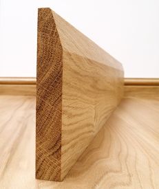 Chamfered European Oak Skirting Board