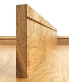 Single Groove European Oak Skirting Board