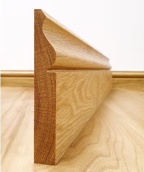 Solid European Oak Ogee Skirting Board