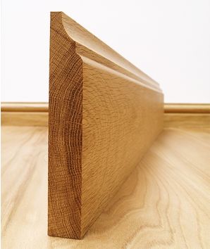 Solid European Oak Scotia Skirting Board