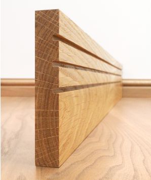 Triple Groove European Oak Skirting Board