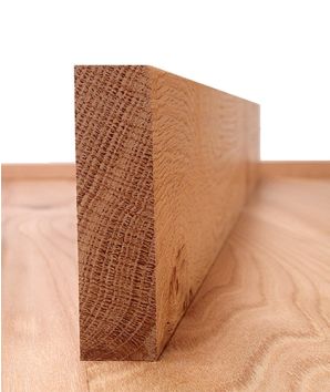 Solid American Oak Square Edge Architrave Set