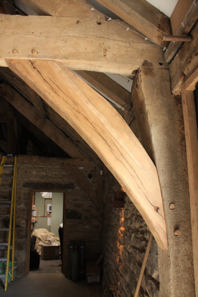 Restoration of traditional oak beams